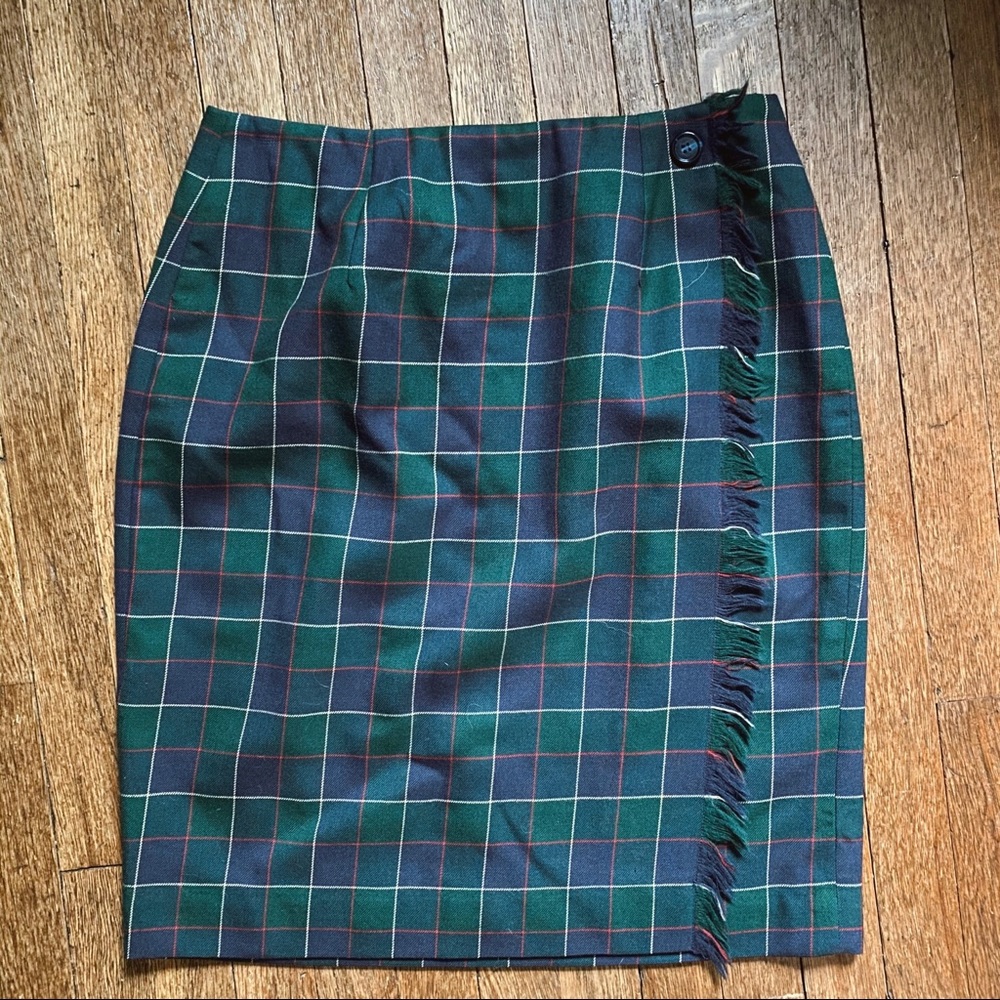 ❤️Vintage Plaid Pencil Skirt💚